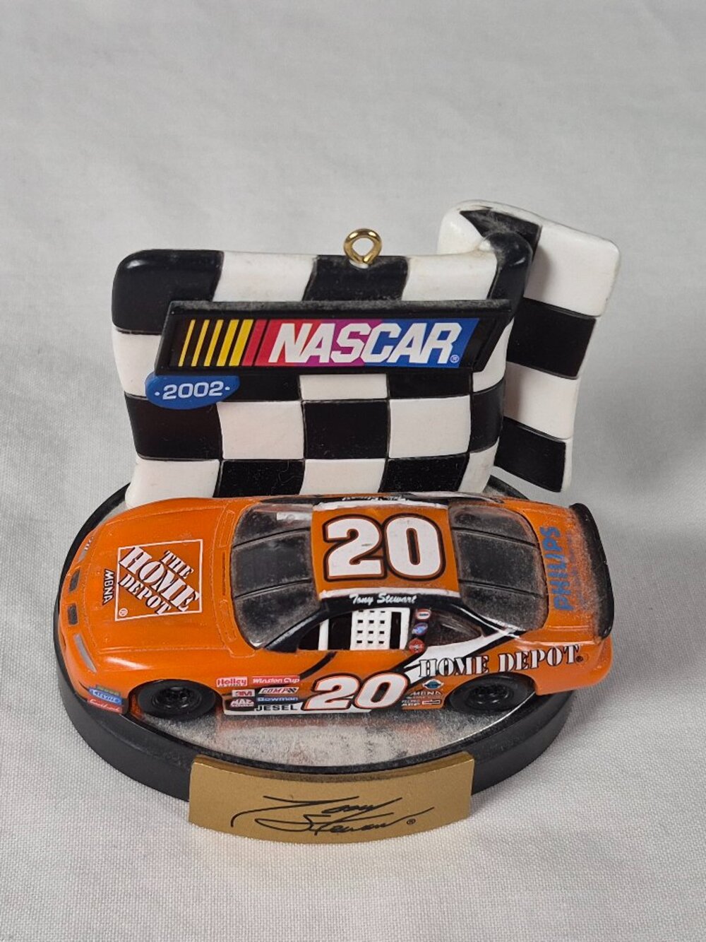 Winner's Circle Tony Stewart #20 Ornament 2002 Home Depot Nascar Joe Gibbs